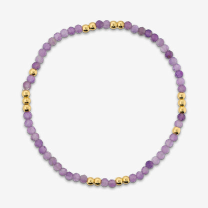 Toscana Italiana 18K Gold Plated Gemstone Bead Stretch Bracelet