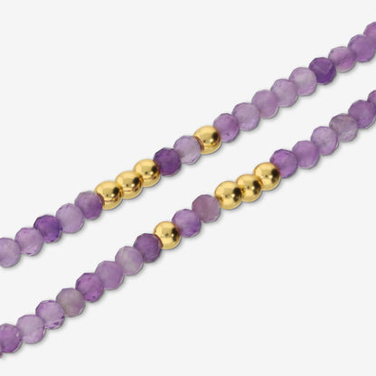 Toscana Italiana 18K Gold Plated Gemstone Bead Stretch Bracelet