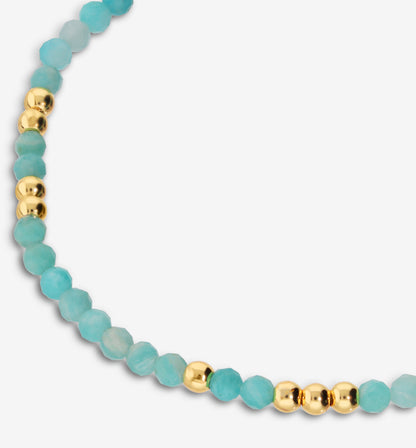 Toscana Italiana 18K Gold Plated Gemstone Bead Stretch Bracelet