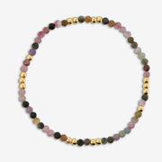 Toscana Italiana 18K Gold Plated Gemstone Bead Stretch Bracelet