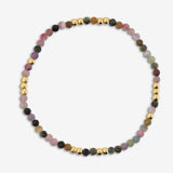 Toscana Italiana 18K Gold Plated Gemstone Bead Stretch Bracelet