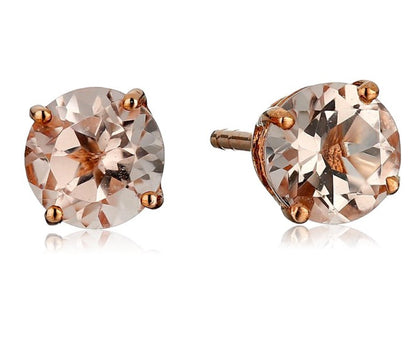 Gilded Lane 10K Gold 5mm Round Gemstone Stud Earrings