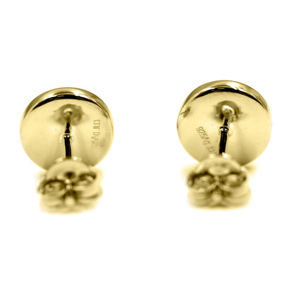 Sterling Silver 7mm Sleeping Beauty Turquoise Bezel-Set Stud Earrings