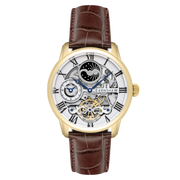 Thomas Earnshaw Men's 44mm Longitude Automatic Skeletonized Strap Watch