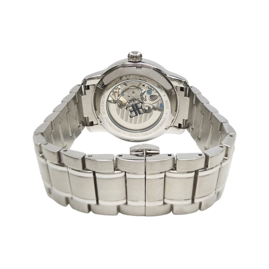 Thomas Earnshaw Men's 44mm Longitude Automatic Moonphase Skeletonized Bracelet Watch