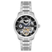 Thomas Earnshaw Men's 44mm Longitude Automatic Moonphase Skeletonized Bracelet Watch