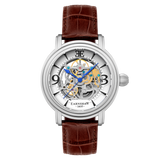 Thomas Earnshaw Men's 48mm Longcase Grande Auto Skeletonized Strap Watch