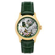 Thomas Earnshaw Men's 42mm Bauer Mechanical Skeletonized Strap Watch