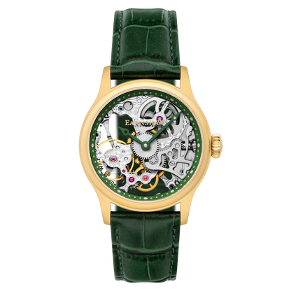 Thomas Earnshaw Men's 42mm Bauer Mechanical Skeletonized Strap Watch