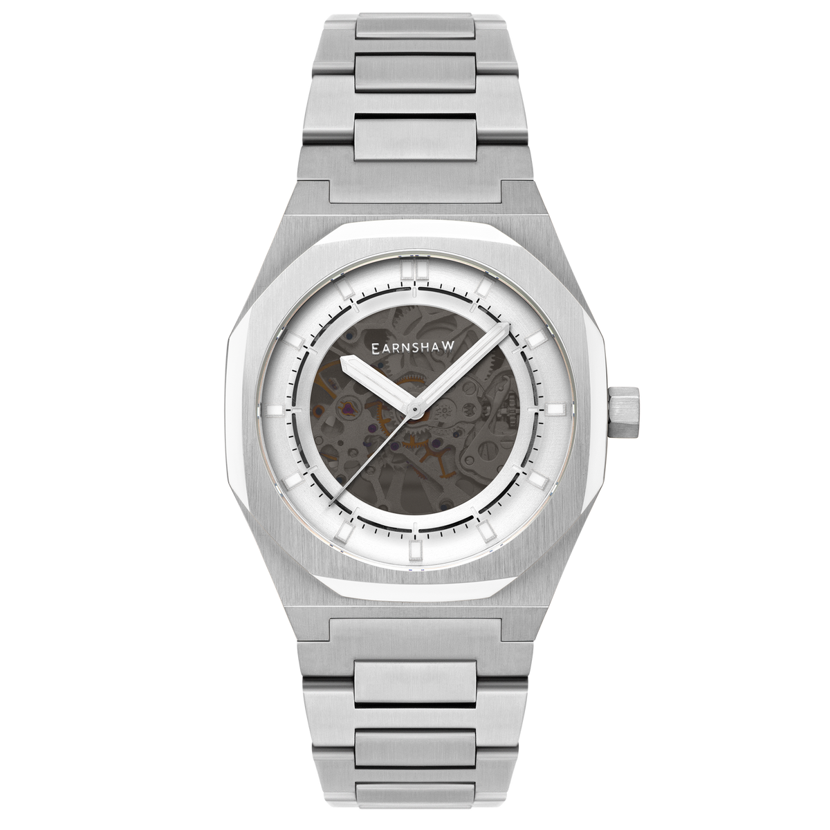 Thomas Earnshaw Men's 42mm Drake Automatic Skeletonized Bracelet Watch