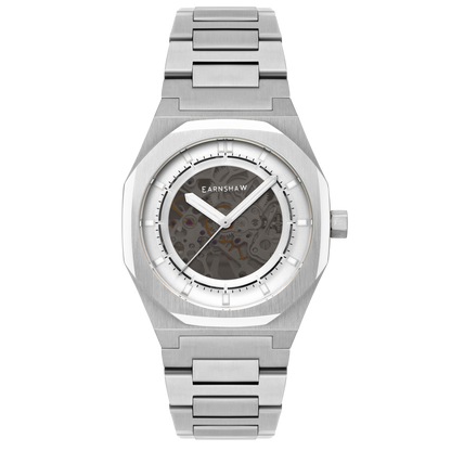 Thomas Earnshaw Men's 42mm Drake Automatic Skeletonized Bracelet Watch