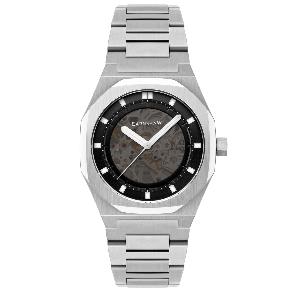 Thomas Earnshaw Men's 42mm Drake Automatic Skeletonized Bracelet Watch