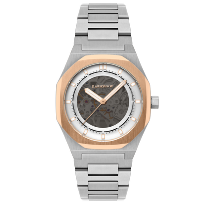 Thomas Earnshaw Men's 42mm Drake Automatic Skeletonized Bracelet Watch