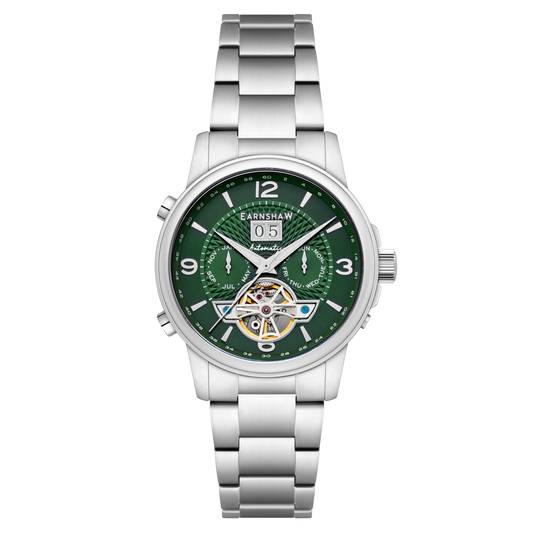 Thomas Earnshaw Men's 42mm Marlyebone Automatic Grand Date Calendar Bracelet Watch