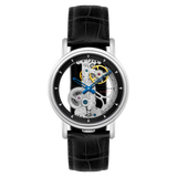 Thomas Earnshaw Men's 43mm Fowler Bridge Automatic Leather Strap Watch