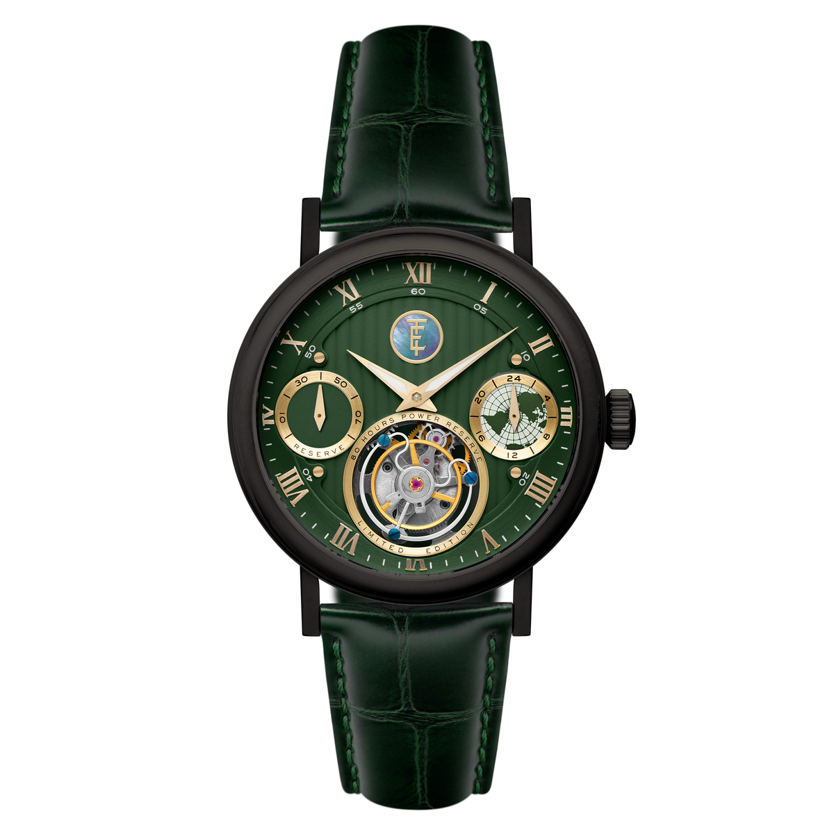 Thomas Earnshaw Men's 43mm Celestial Halley Mechanical Tourbillon Lmt Ed Watch