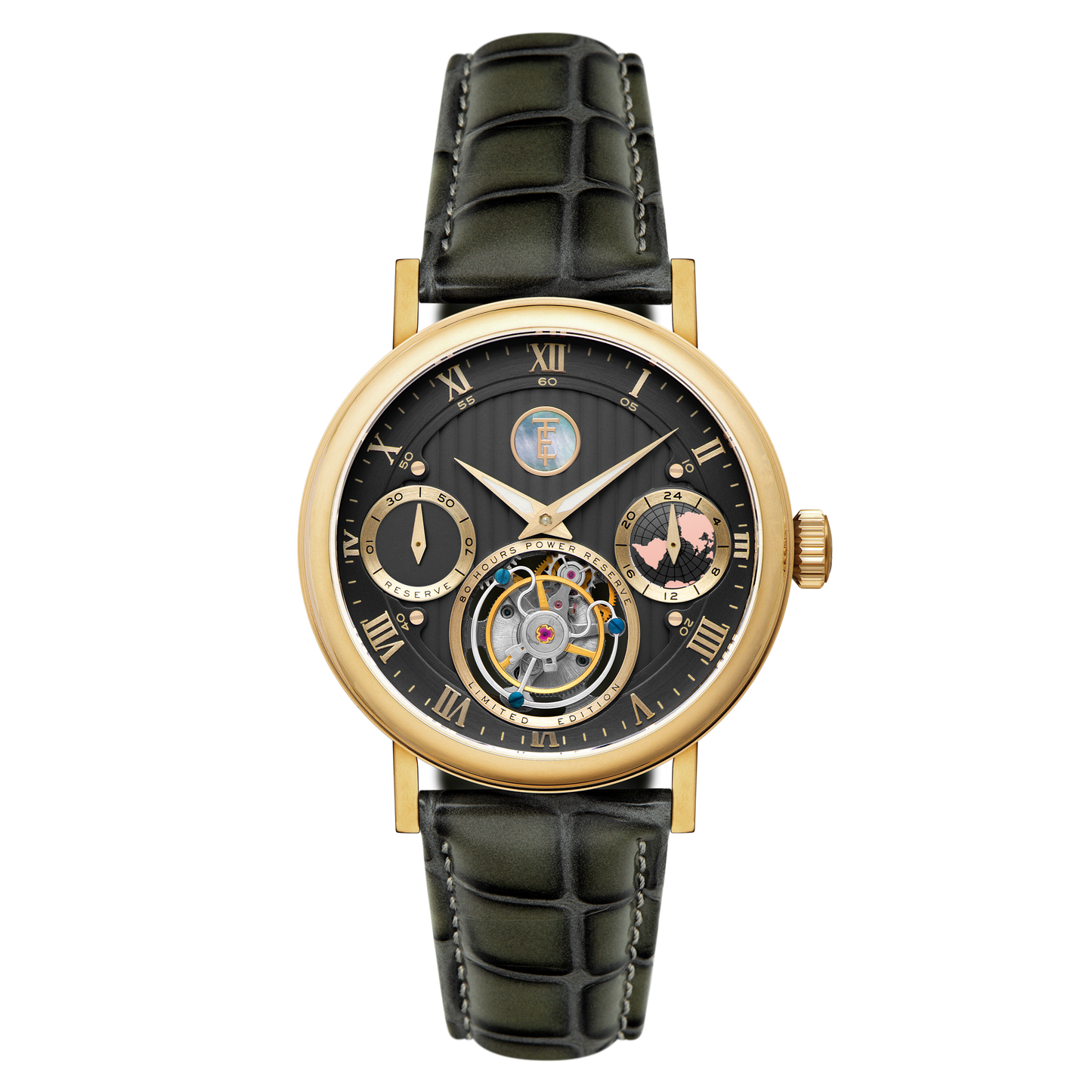 Thomas Earnshaw Men's 43mm Celestial Halley Mechanical Tourbillon Lmt Ed Watch