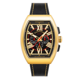 Thomas Earnshaw Men's 45mm Supremacy Quartz Chronograph Leather Strap Watch