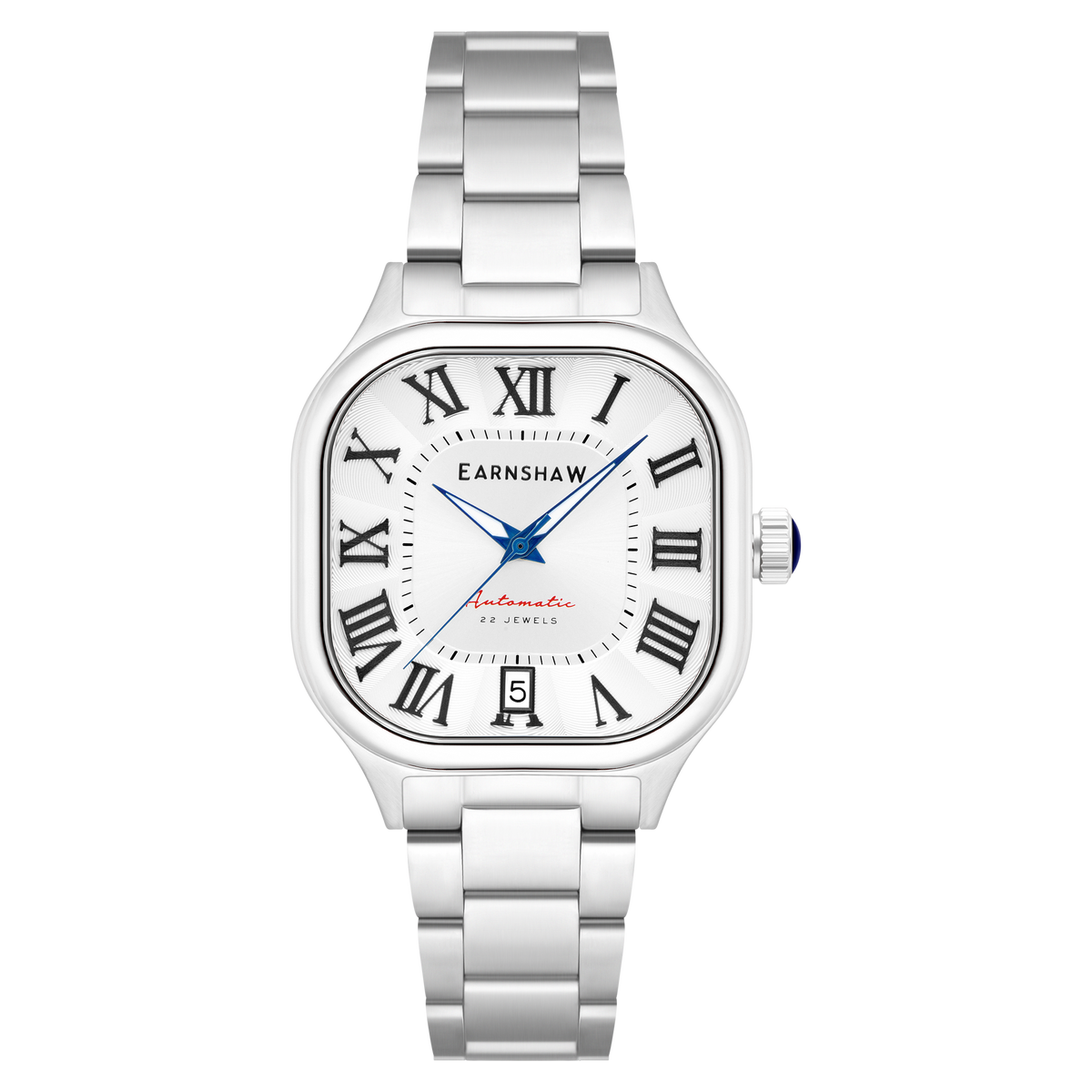 Thomas Earnshaw Men's 39mm Coussin Automatic Square Bracelet Watch