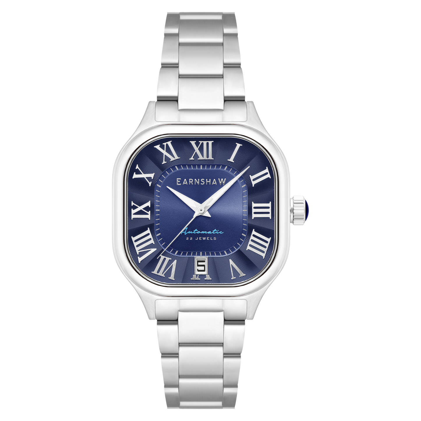 Thomas Earnshaw Men's 39mm Coussin Automatic Square Bracelet Watch