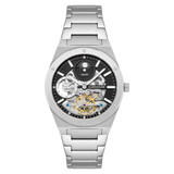 Thomas Earnshaw Men's 42mm Drake Dual Time Automatic Open Heart Bracelet Watch