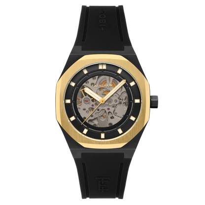Thomas Earnshaw Men's 42mm Drake Automatic Skeletonize Dial Silicone Strap Watch