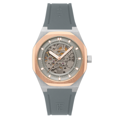 Thomas Earnshaw Men's 42mm Drake Automatic Skeletonize Dial Silicone Strap Watch