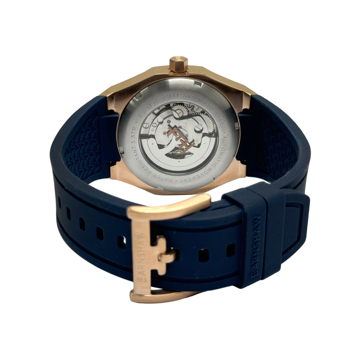 Thomas Earnshaw Men's 42mm Drake Automatic Skeletonize Dial Silicone Strap Watch