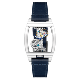 Thomas Earnshaw Men's 36mm Wolver Bridge Mechanical Barrel Case Leather Strap Watch