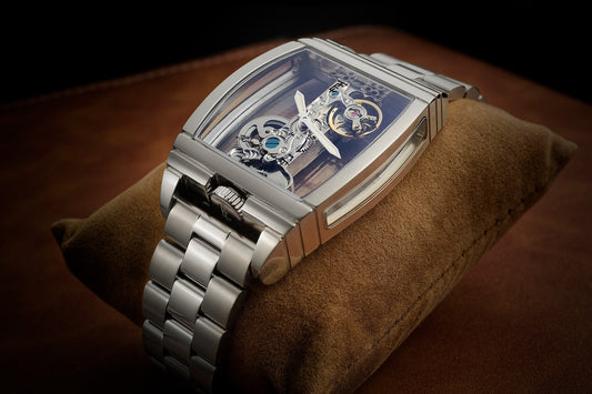 Thomas Earnshaw Men's 36mm Wolver Bridge Mechanical Barrel Case Bracelet Watch