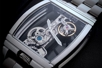 Thomas Earnshaw Men's 36mm Wolver Bridge Mechanical Barrel Case Bracelet Watch