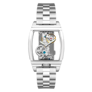 Thomas Earnshaw Men's 36mm Wolver Bridge Mechanical Barrel Case Bracelet Watch