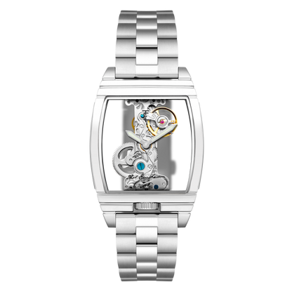 Thomas Earnshaw Men's 36mm Wolver Bridge Mechanical Barrel Case Bracelet Watch