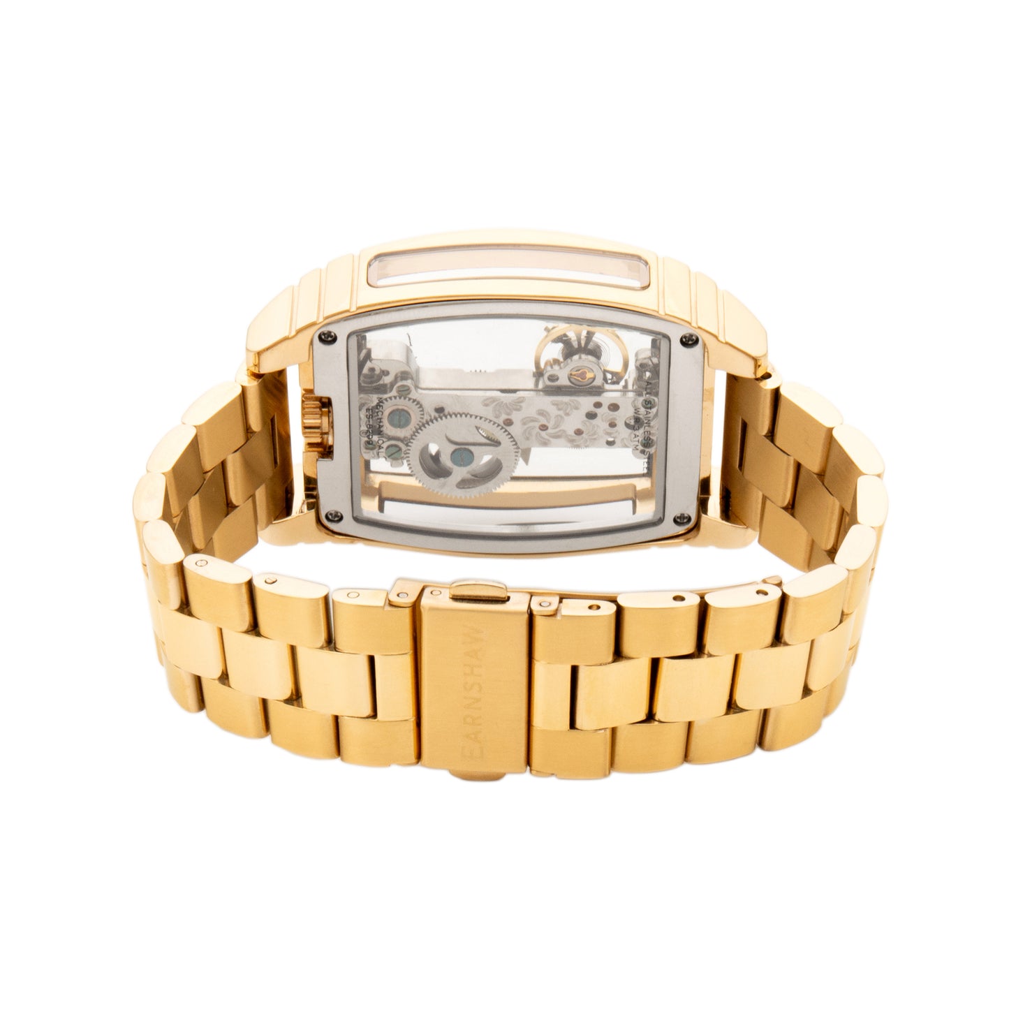 Thomas Earnshaw Men's 36mm Wolver Bridge Mechanical Barrel Case Bracelet Watch