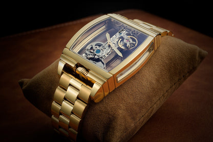 Thomas Earnshaw Men's 36mm Wolver Bridge Mechanical Barrel Case Bracelet Watch