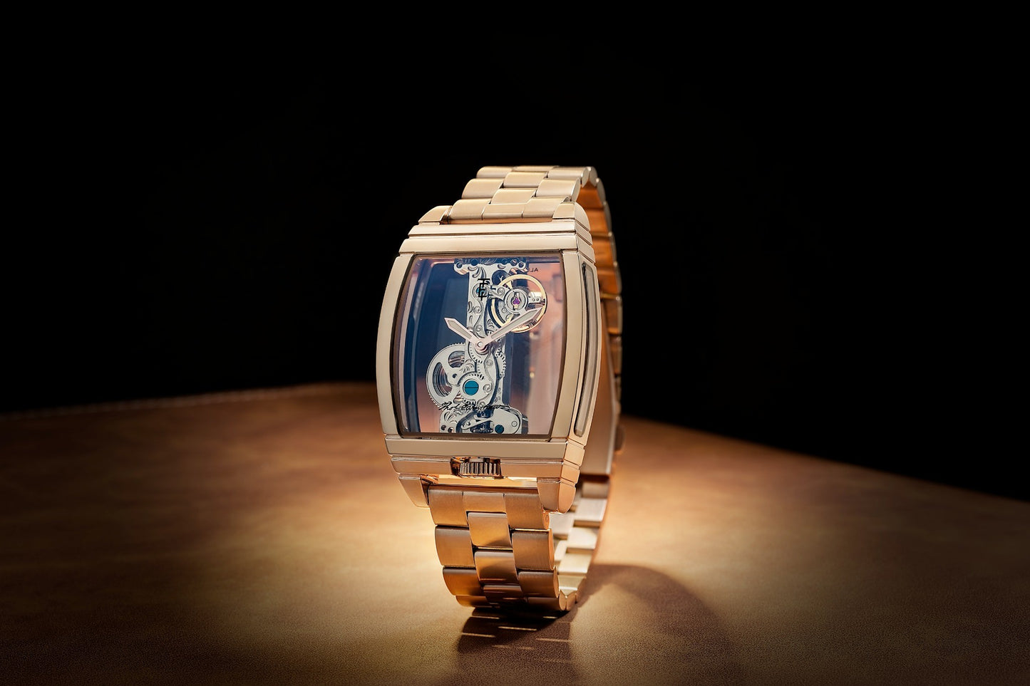 Thomas Earnshaw Men's 36mm Wolver Bridge Mechanical Barrel Case Bracelet Watch