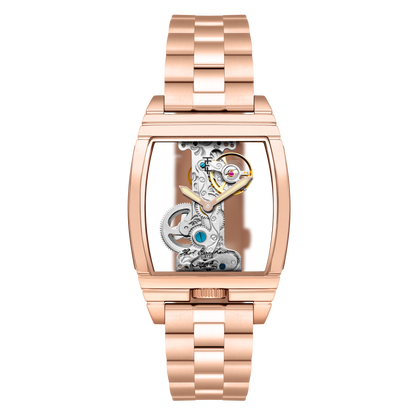 Thomas Earnshaw Men's 36mm Wolver Bridge Mechanical Barrel Case Bracelet Watch