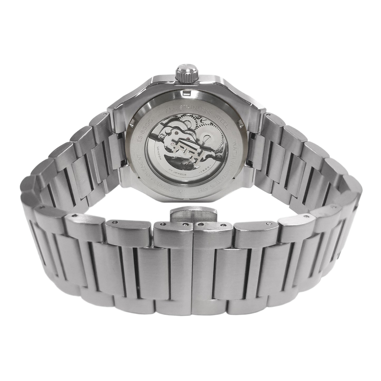 Thomas Earnshaw Men's 42mm Exeter Automatic Skeletonized Dial Square Case Bracelet Watch