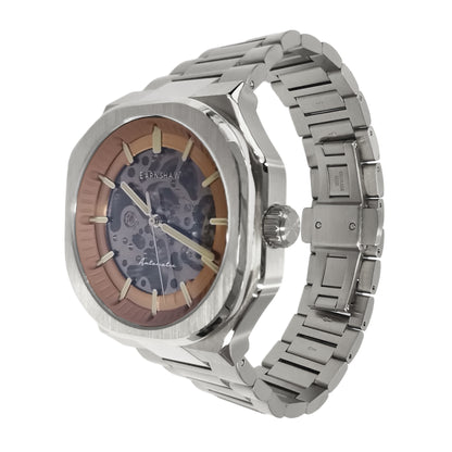 Thomas Earnshaw Men's 42mm Exeter Automatic Skeletonized Dial Square Case Bracelet Watch