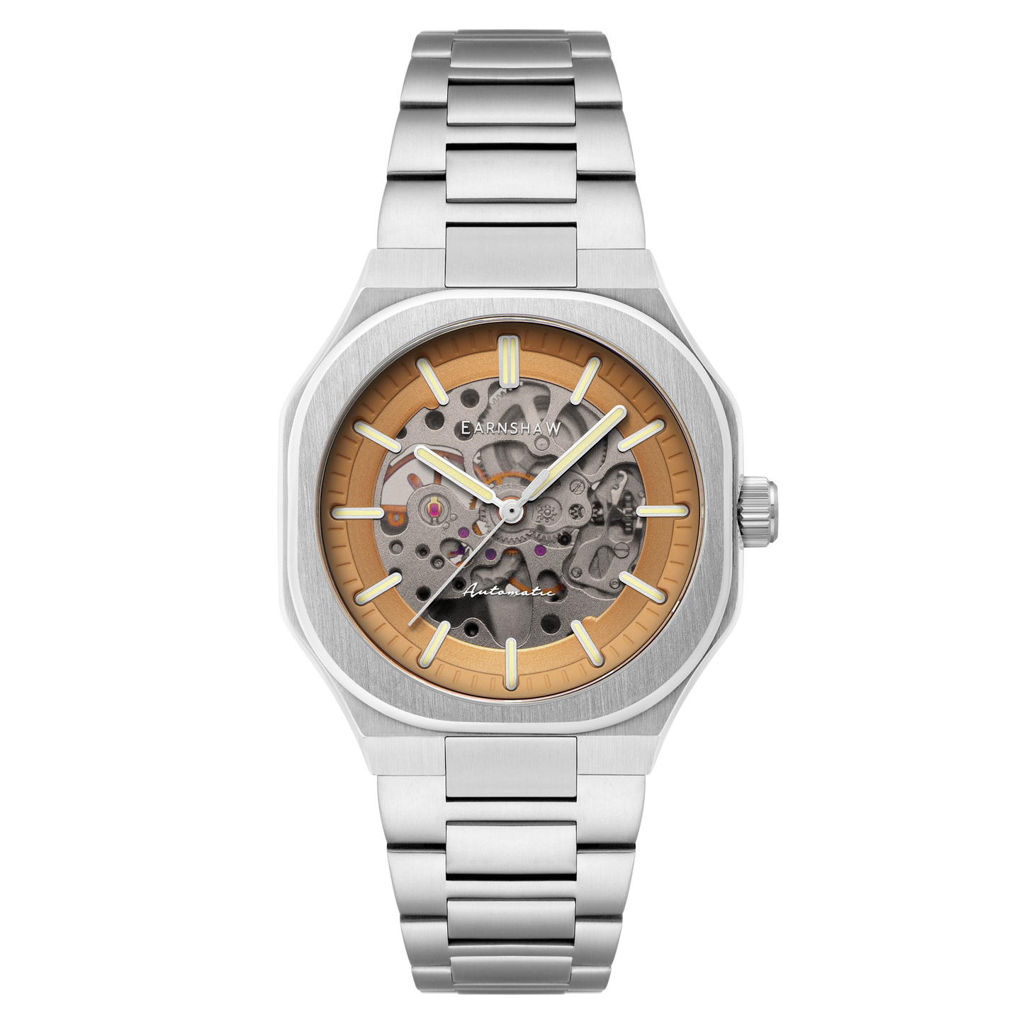Thomas Earnshaw Men's 42mm Exeter Automatic Skeletonized Dial Square Case Bracelet Watch