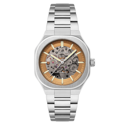 Thomas Earnshaw Men's 42mm Exeter Automatic Skeletonized Dial Square Case Bracelet Watch