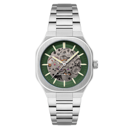 Thomas Earnshaw Men's 42mm Exeter Automatic Skeletonized Dial Square Case Bracelet Watch