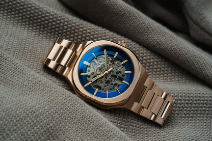 Thomas Earnshaw Men's 42mm Exeter Automatic Skeletonized Dial Square Case Bracelet Watch