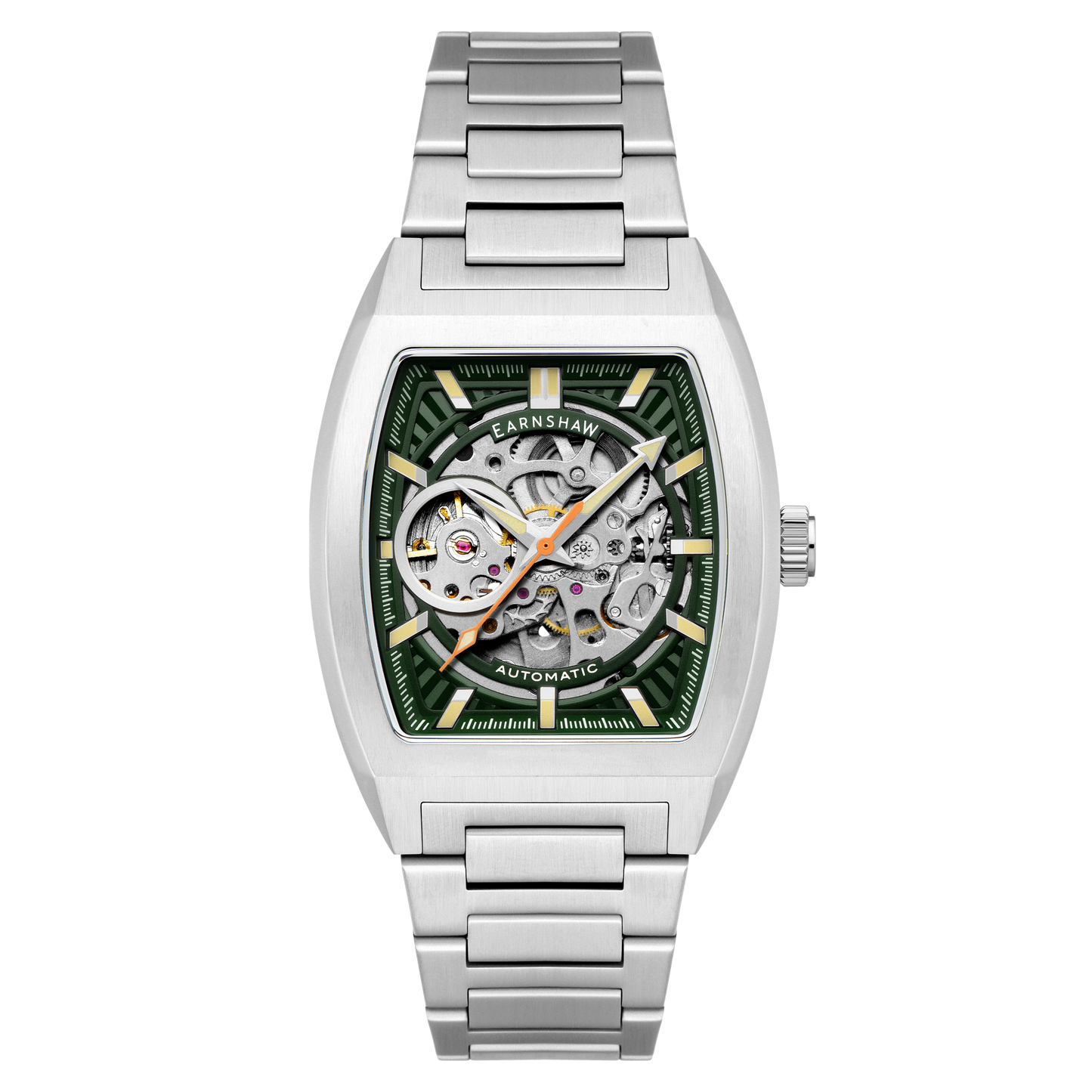 Thomas Earnshaw Men's 40mm Wellington Automatic Skeletonized Tonneau Bracelet Watch