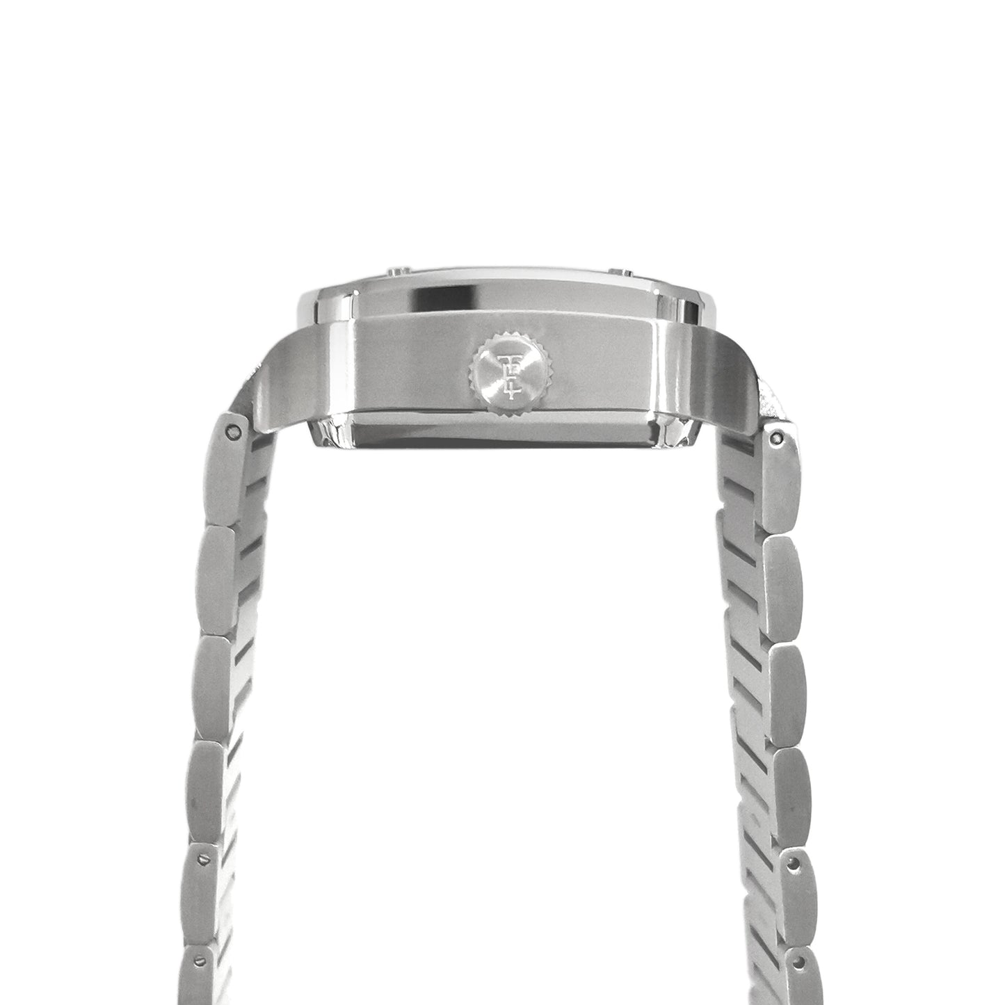 Thomas Earnshaw Men's 36mm Lennox Automatic Skeletonized Square Bracelet Watch