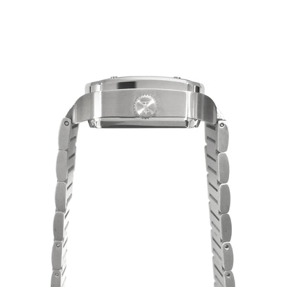Thomas Earnshaw Men's 36mm Lennox Automatic Skeletonized Square Bracelet Watch