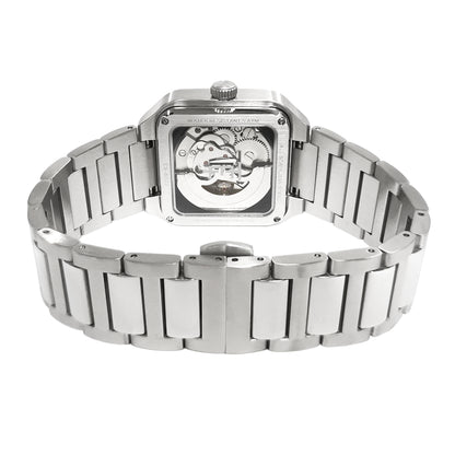 Thomas Earnshaw Men's 36mm Lennox Automatic Skeletonized Square Bracelet Watch