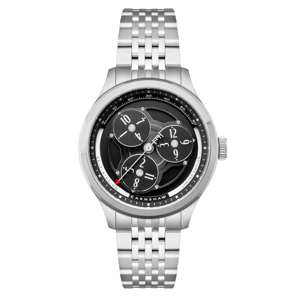 Thomas Earnshaw Men's 43mm Hexham Trisect Automatic Limited Edition Bracelet Watch