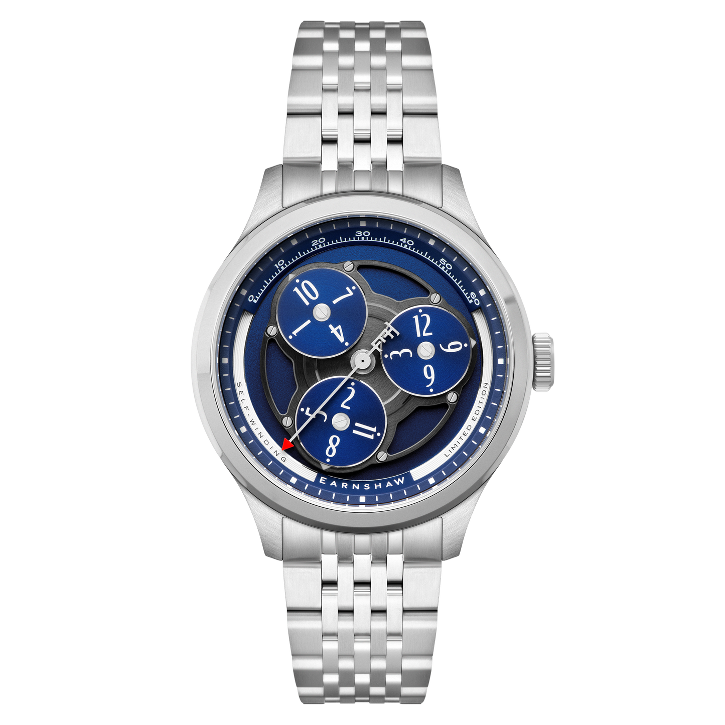 Thomas Earnshaw Men's 43mm Hexham Trisect Automatic Limited Edition Bracelet Watch