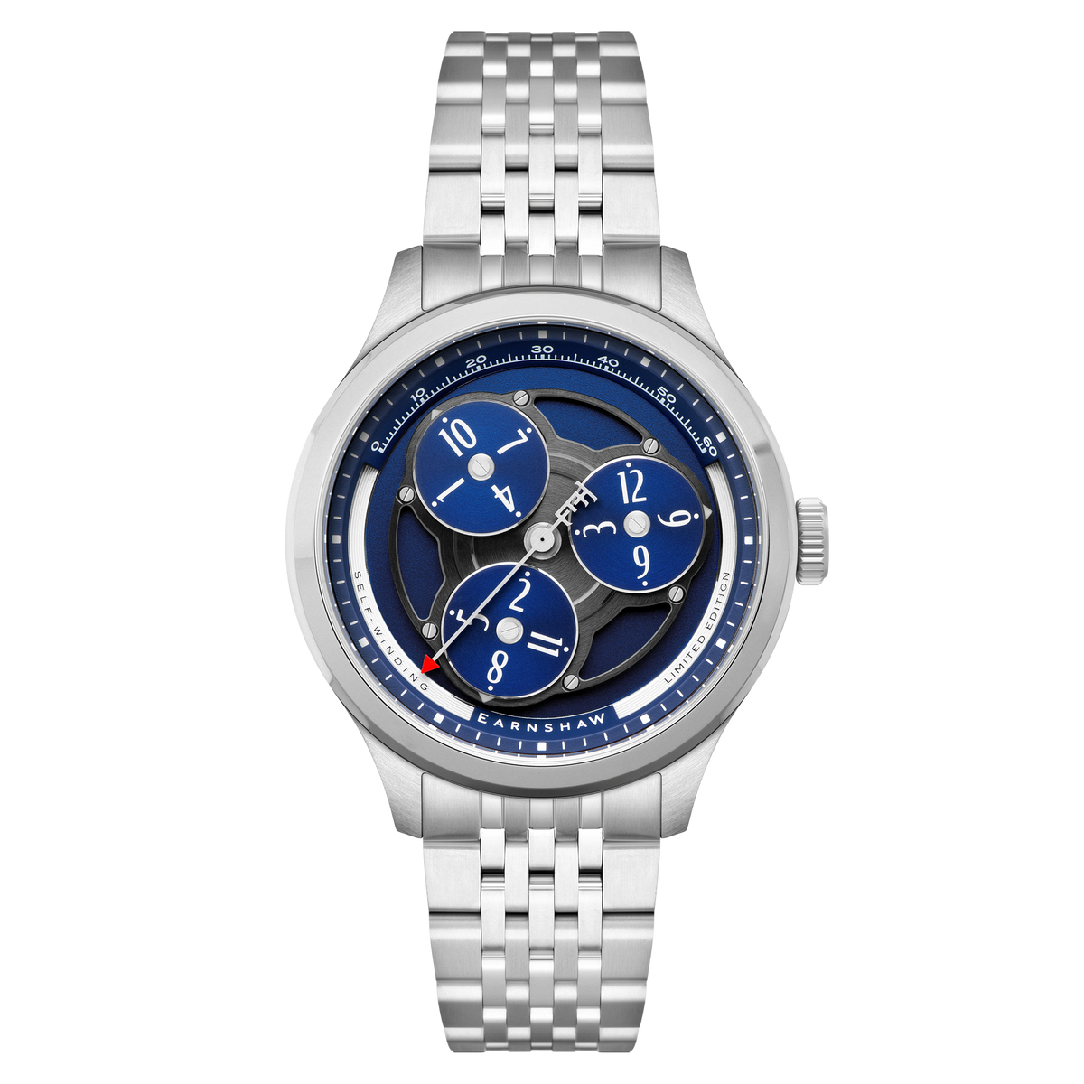 Thomas Earnshaw Men's 43mm Hexham Trisect Automatic Limited Edition Bracelet Watch